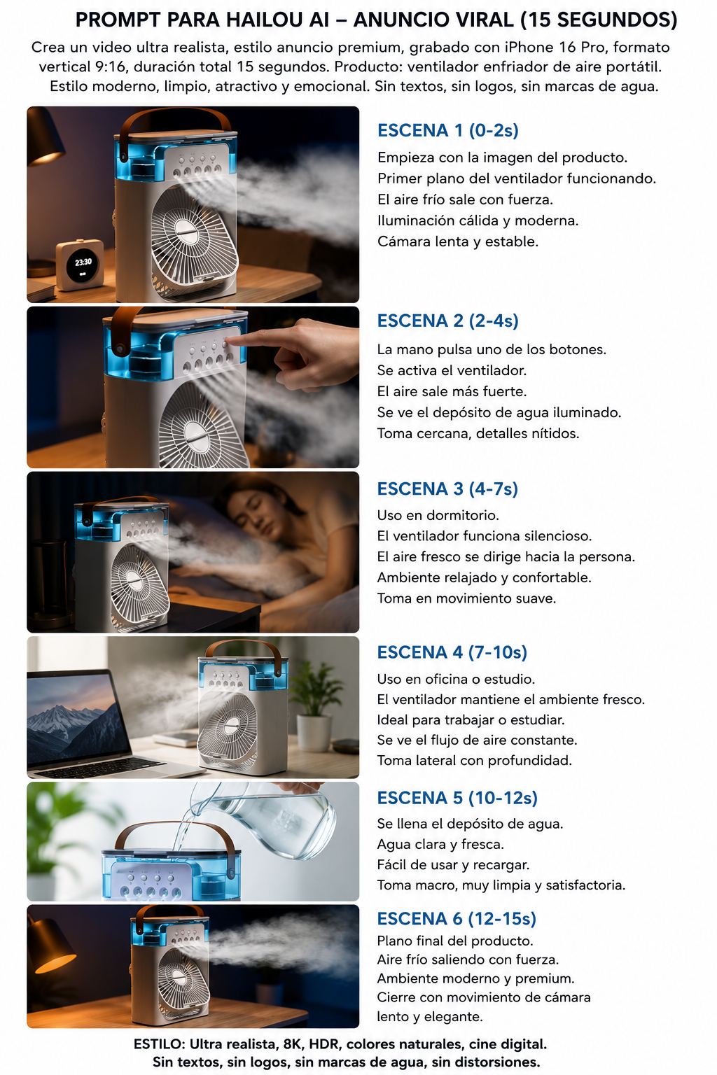 Nuevo ventilador 3 en 1, aire acondicionado, Mini enfriador de aire para el hogar, luz LED nocturna, humidificador portátil