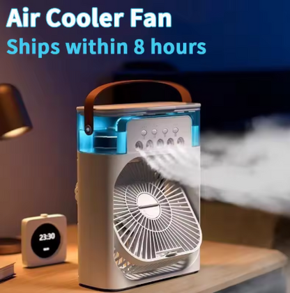 Nuevo ventilador 3 en 1, aire acondicionado, Mini enfriador de aire para el hogar, luz LED nocturna, humidificador portátil