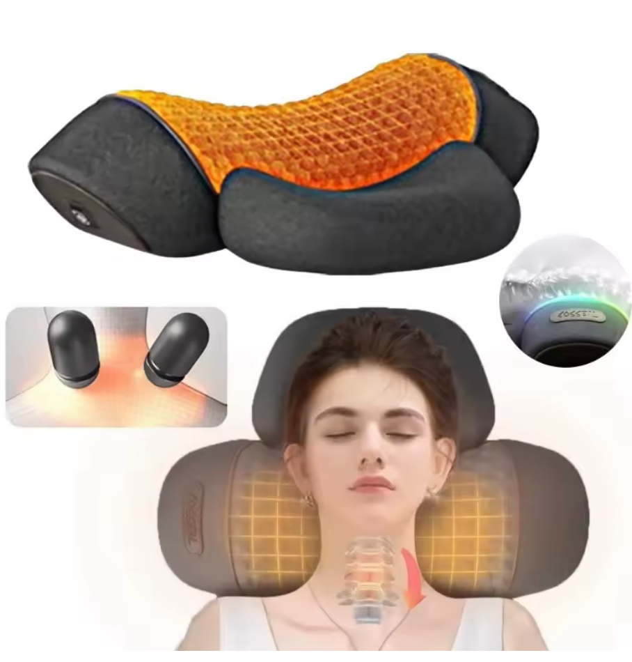 NEXORA RELIEF™ | Masajeador Inteligente de Cuello con Calor y EMS